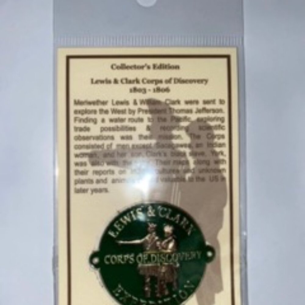 Lewis and Clark Expedition- Corps of Discovery - Hiking Stick Medallion